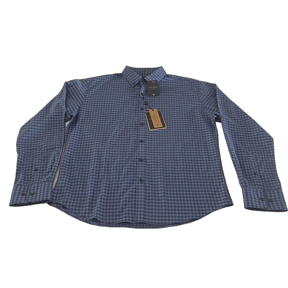 MARC ASHER SZ L New York Men's Long Sleeve Plaid Button Down Shirt NWT